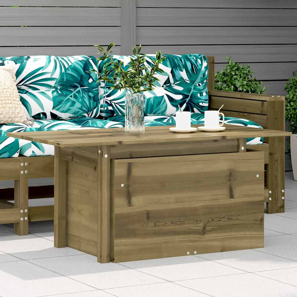 vidaXL vidaXL Garden Sofa | Natural Pine | Solid Pine Wood | Standard | Foldable - Garden Sofa Sets