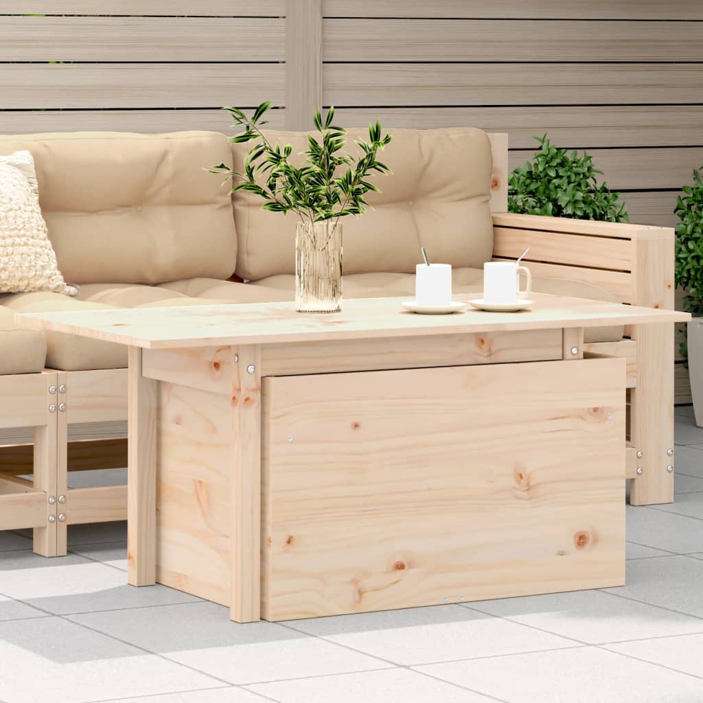 vidaXL vidaXL Garden Sofa | Natural Pine | Solid Pine Wood | Standard | Foldable - Garden Sofa Sets