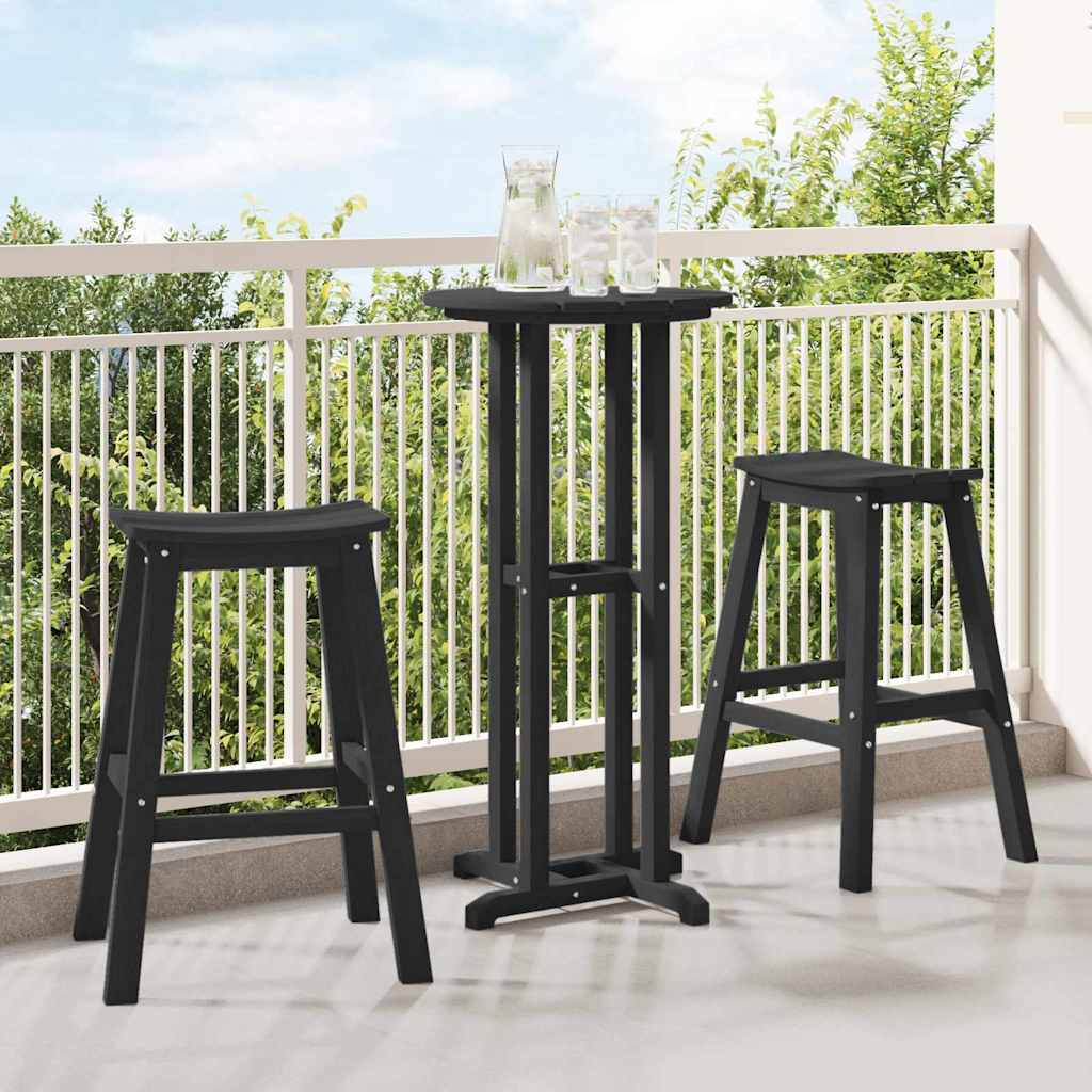 vidaXL vidaXL Bar Stool 2 pcs White 52 x 43 x 73.5 cm HDPE - Bar Stool