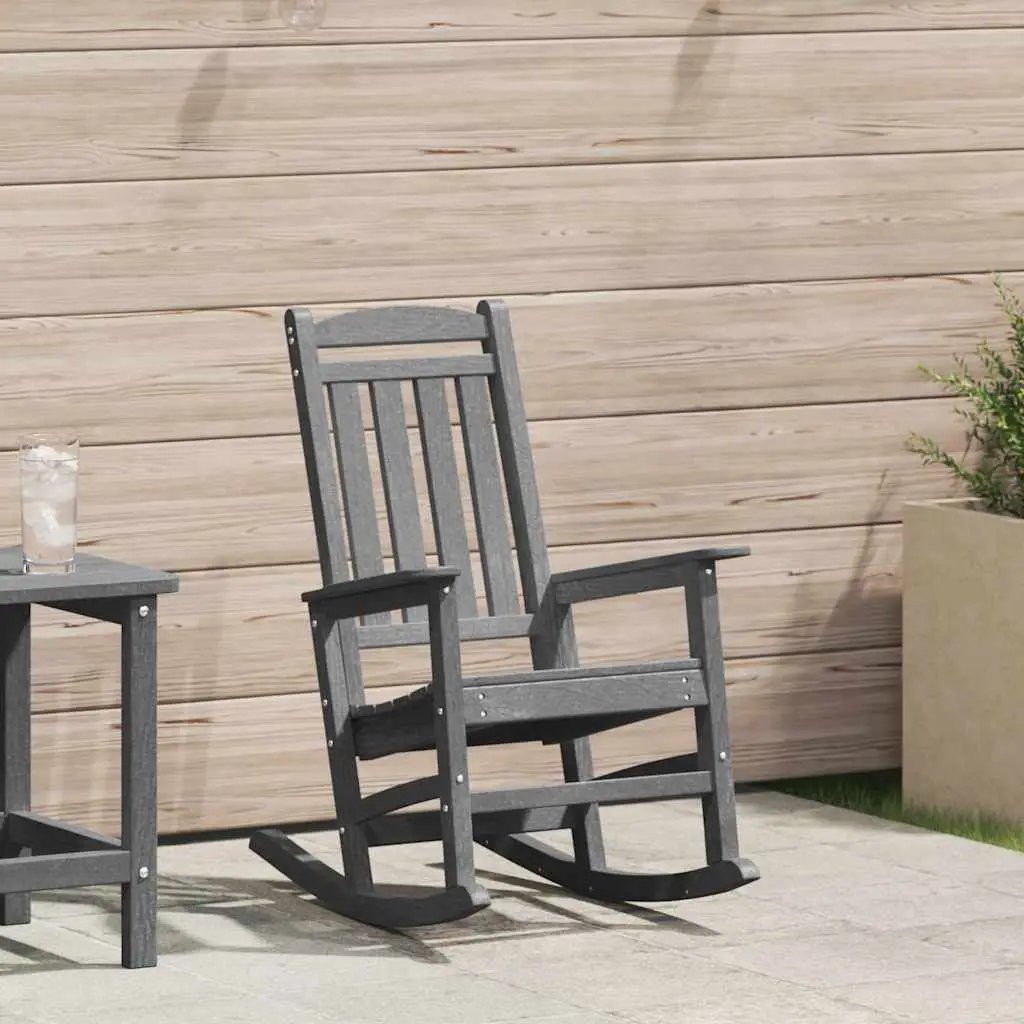 vidaXL vidaXL Garden Rocking Chair White 92 x 70 x 108cm HDPE - Garden Chairs