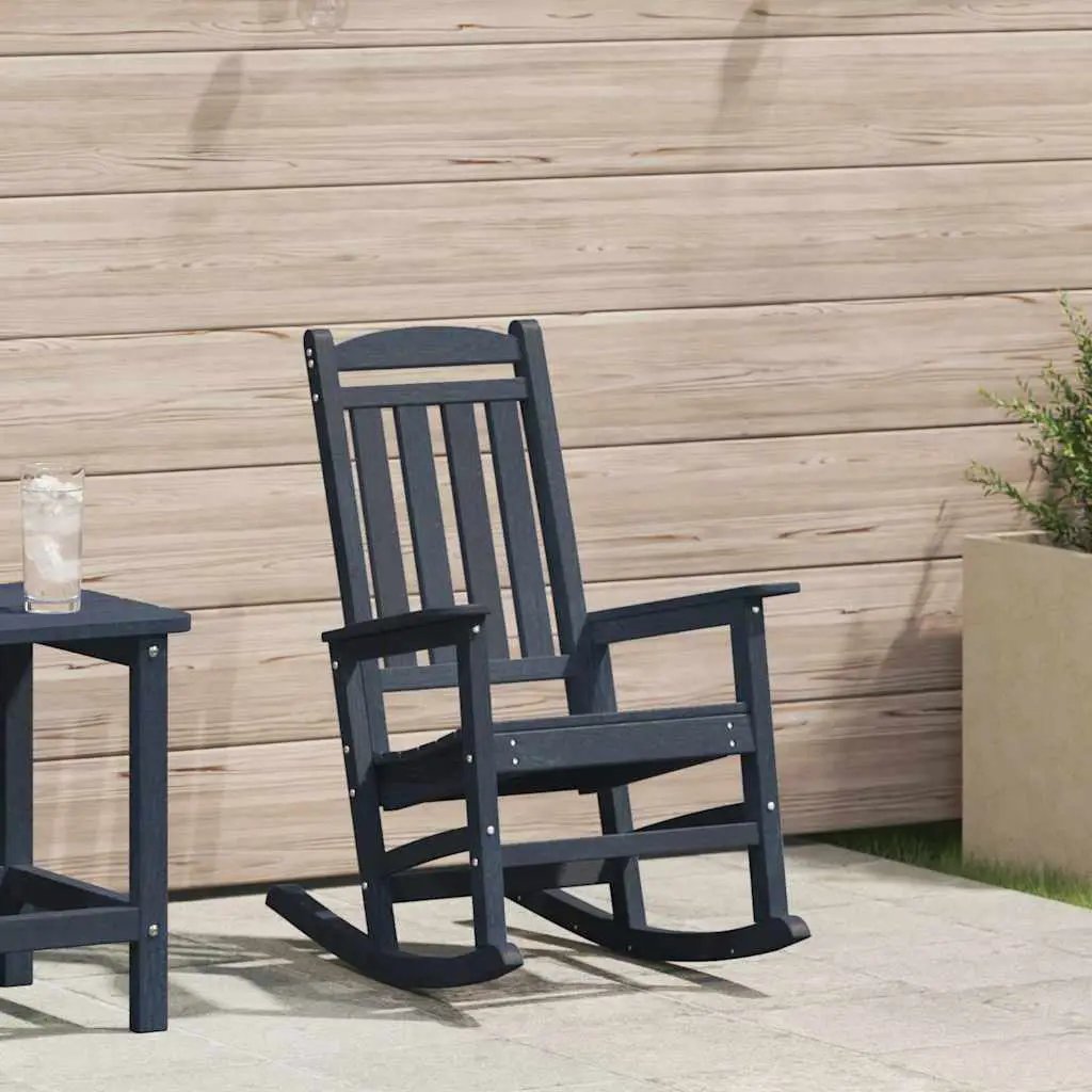 vidaXL vidaXL Garden Rocking Chair White 92 x 70 x 108cm HDPE - Garden Chairs