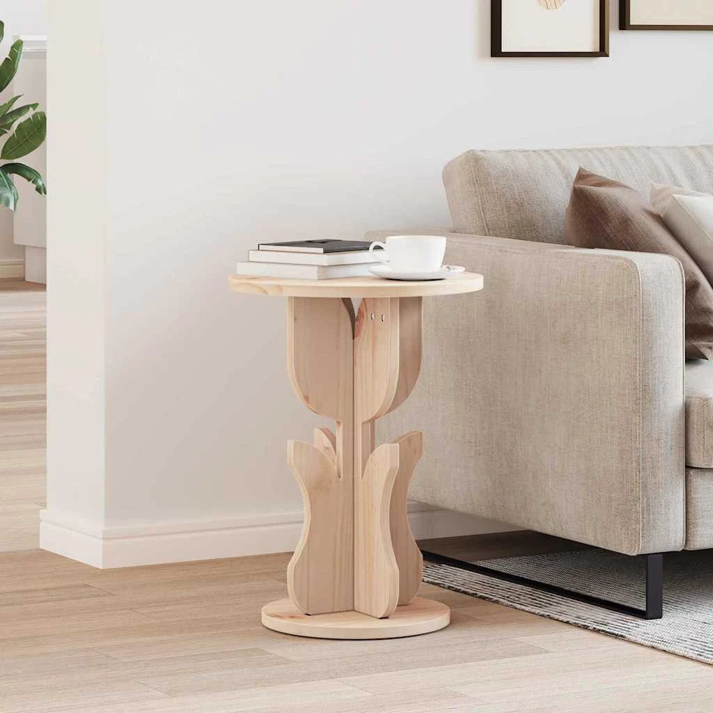 VidaXL Coffee Table 39.5x39.5x53.5cm Rustic Pine by vidaXL