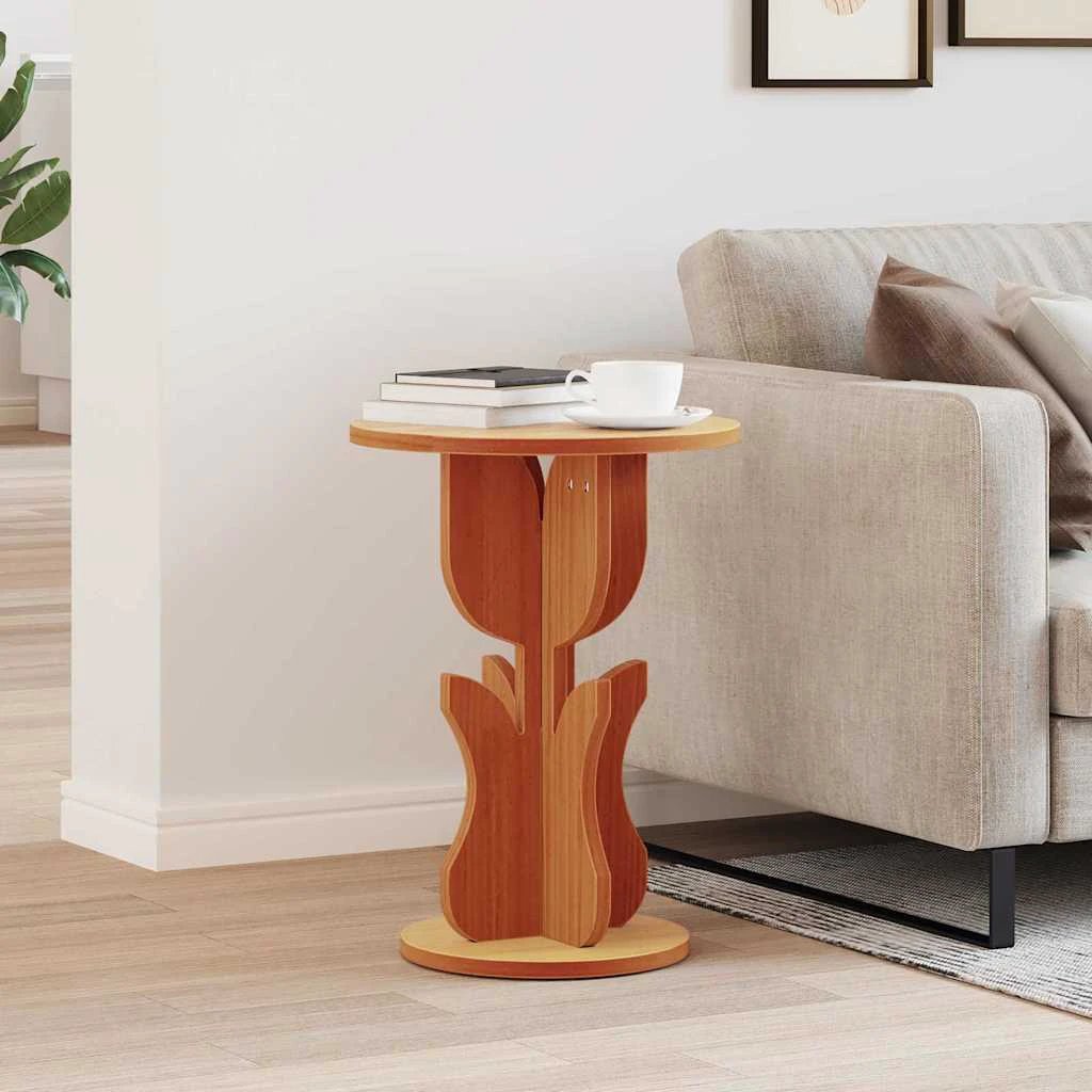 VidaXL Coffee Table 39.5x39.5x53.5cm Rustic Pine by vidaXL