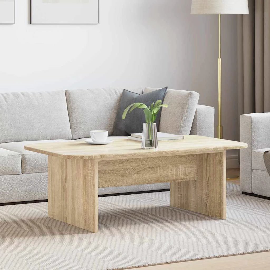 vidaXL VidaXL Coffee Table 93 x 53 x 33 Cm White Engineered Wood Smooth Finish Living Room - Coffee Table