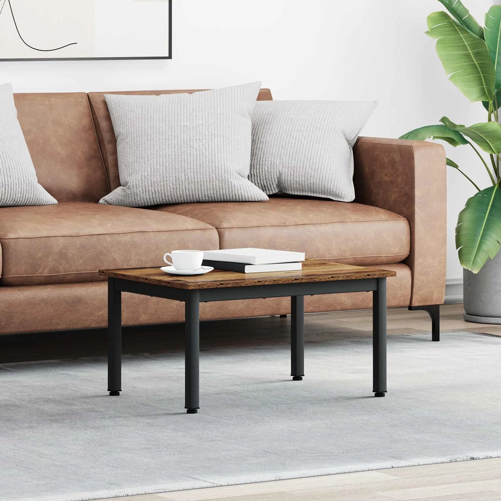 VidaXL Coffee Table 40 X 40 X 36 Cm Engineered Wood Durable Finish for Living Room by vidaXL