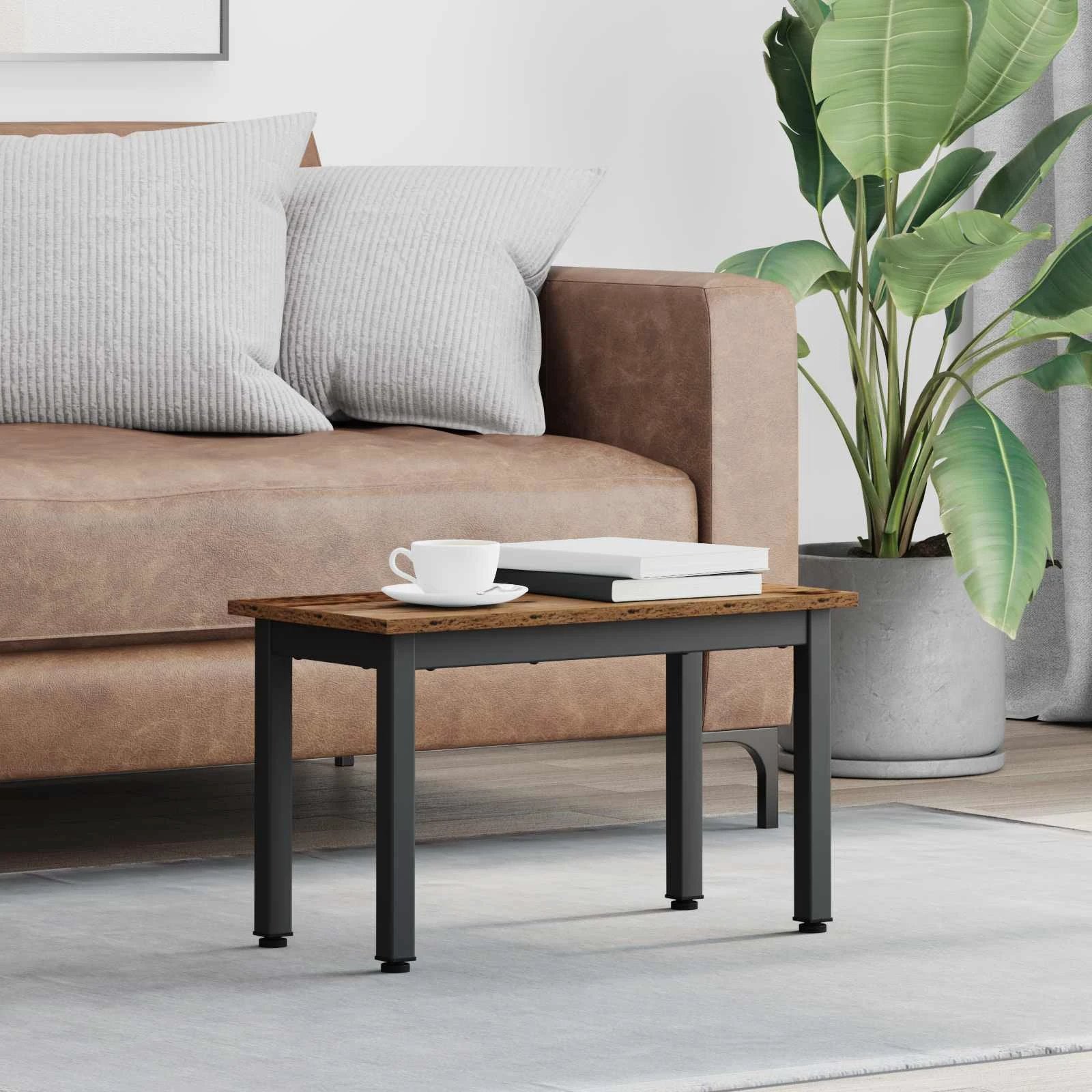 vidaXL VidaXL Coffee Table 40 X 40 X 36 Cm Engineered Wood Durable Finish for Living Room - Coffee Table