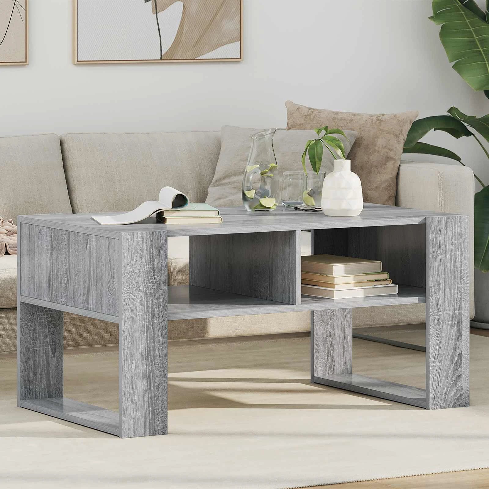 vidaXL VidaXL Coffee Table 92x53x45 Cm Storage Home - Coffee Table