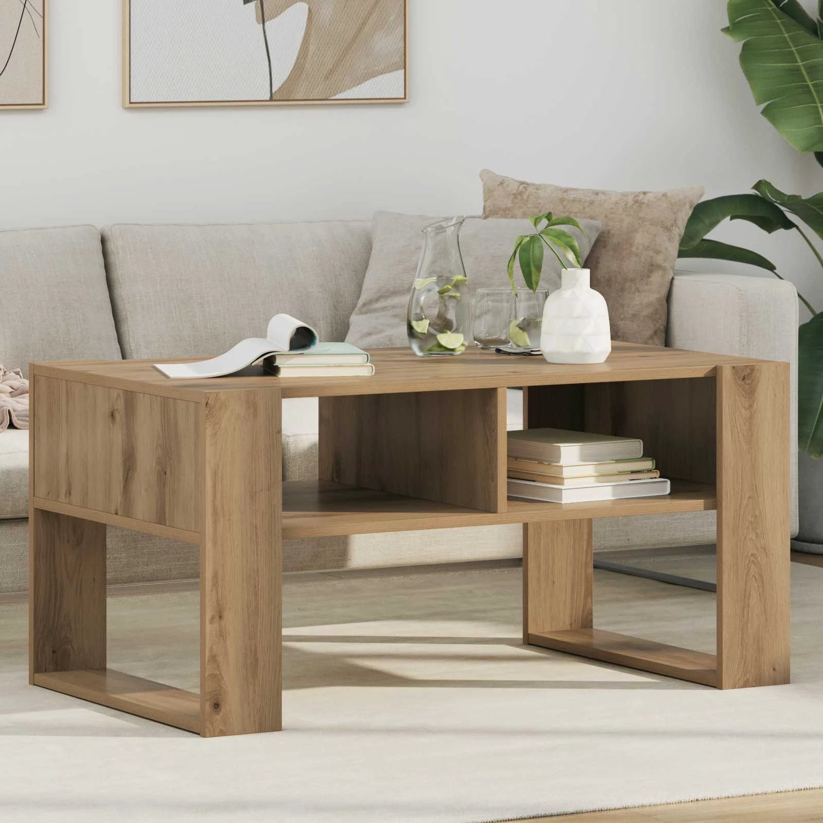vidaXL VidaXL Coffee Table 92x53x45 Cm Storage Home - Coffee Table