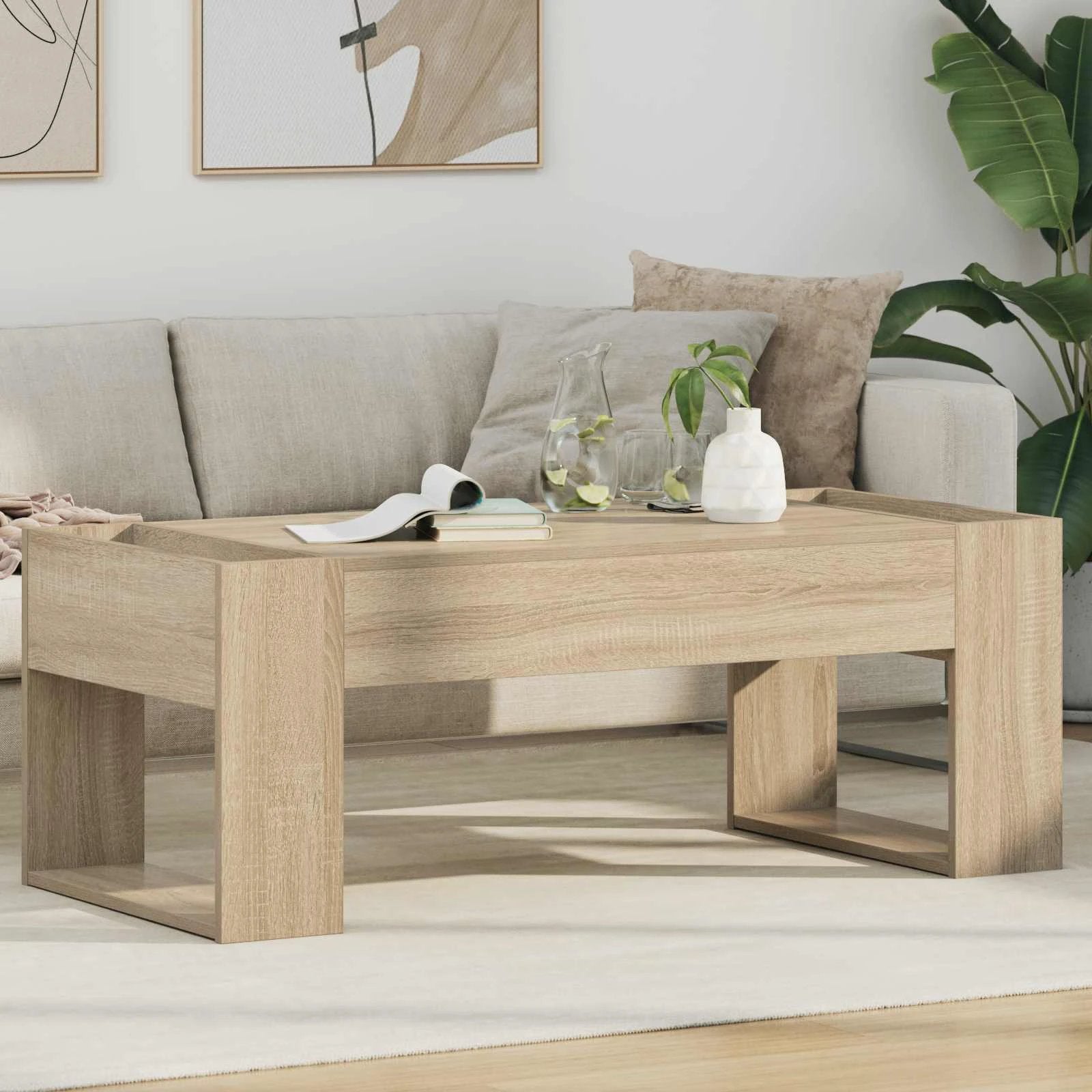 VidaXL Coffee Table 110x50x41 Minimalist Wood by vidaXL