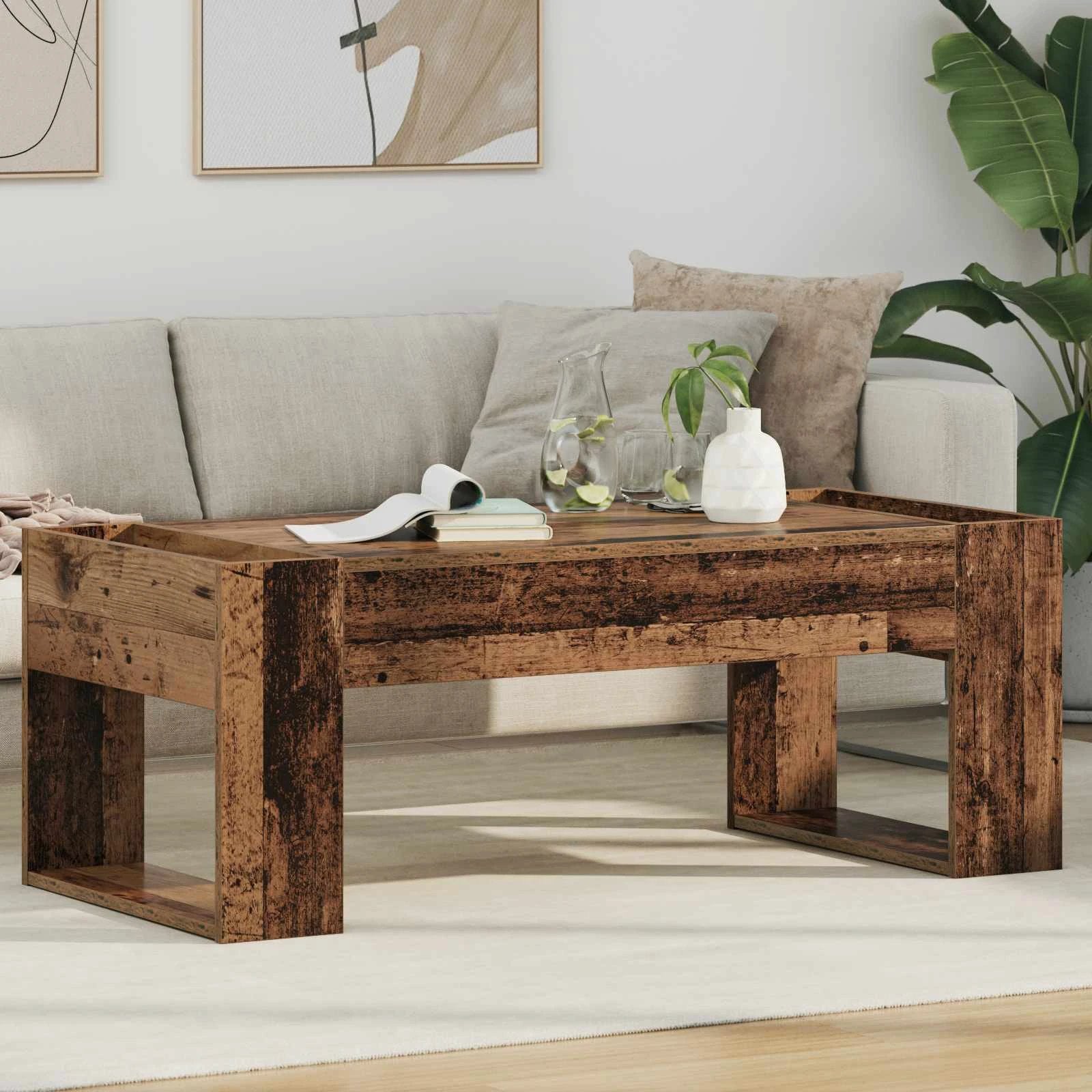 VidaXL Coffee Table 110x50x41 Minimalist Wood by vidaXL