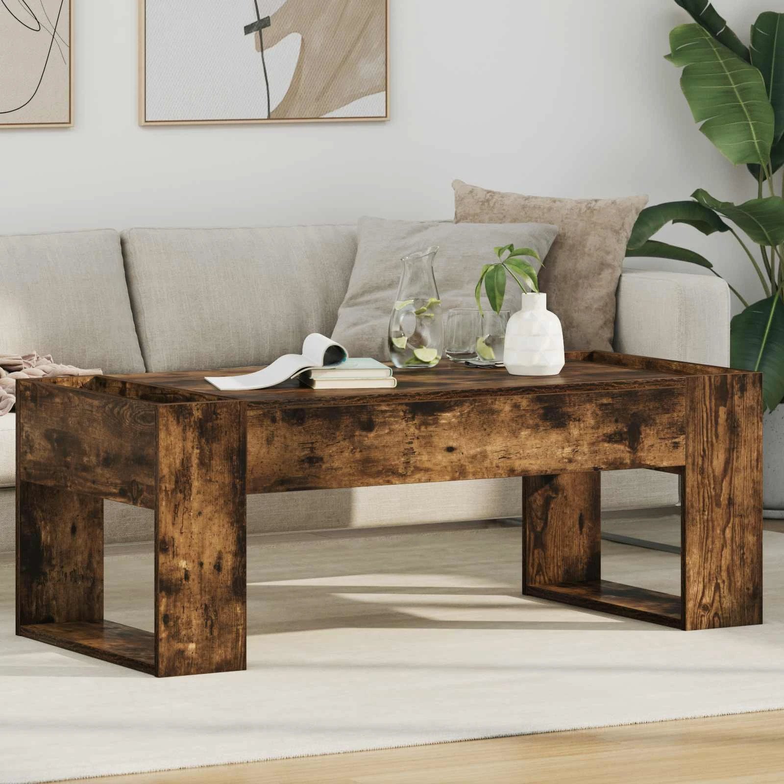VidaXL Coffee Table 110x50x41 Minimalist Wood by vidaXL