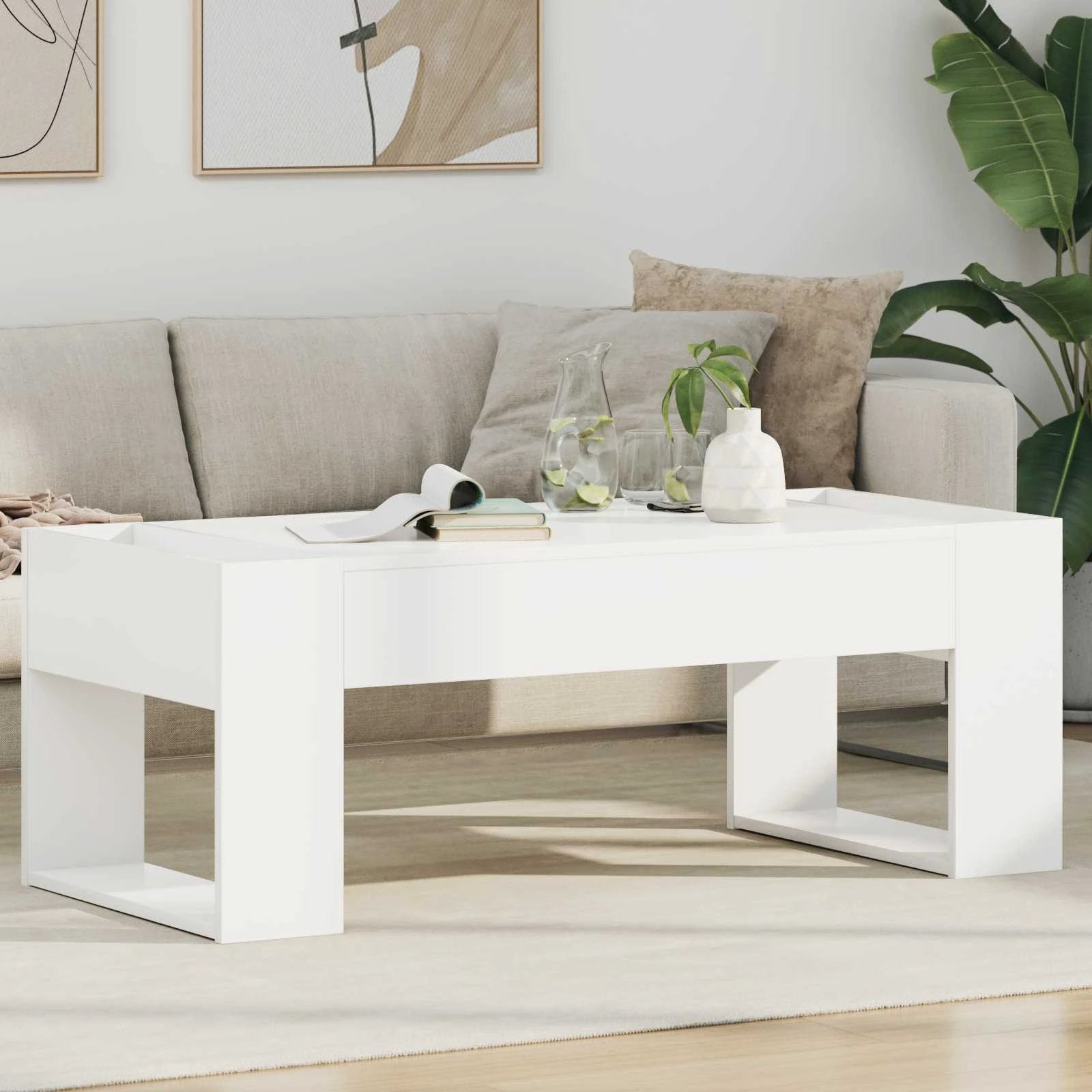 VidaXL Coffee Table 110x50x41 Minimalist Wood by vidaXL