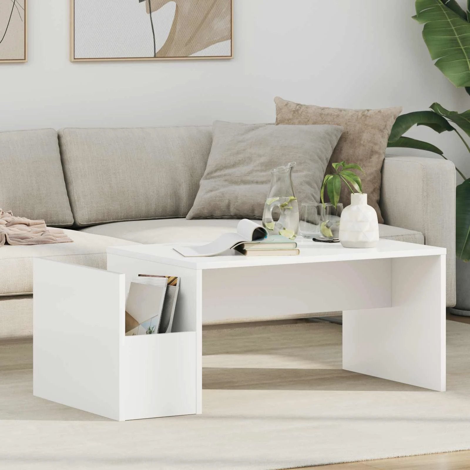 VidaXL Coffee Table 90 x 45 x 35 cm Modern Engineered Wood Living Room Centerpiece by vidaXL