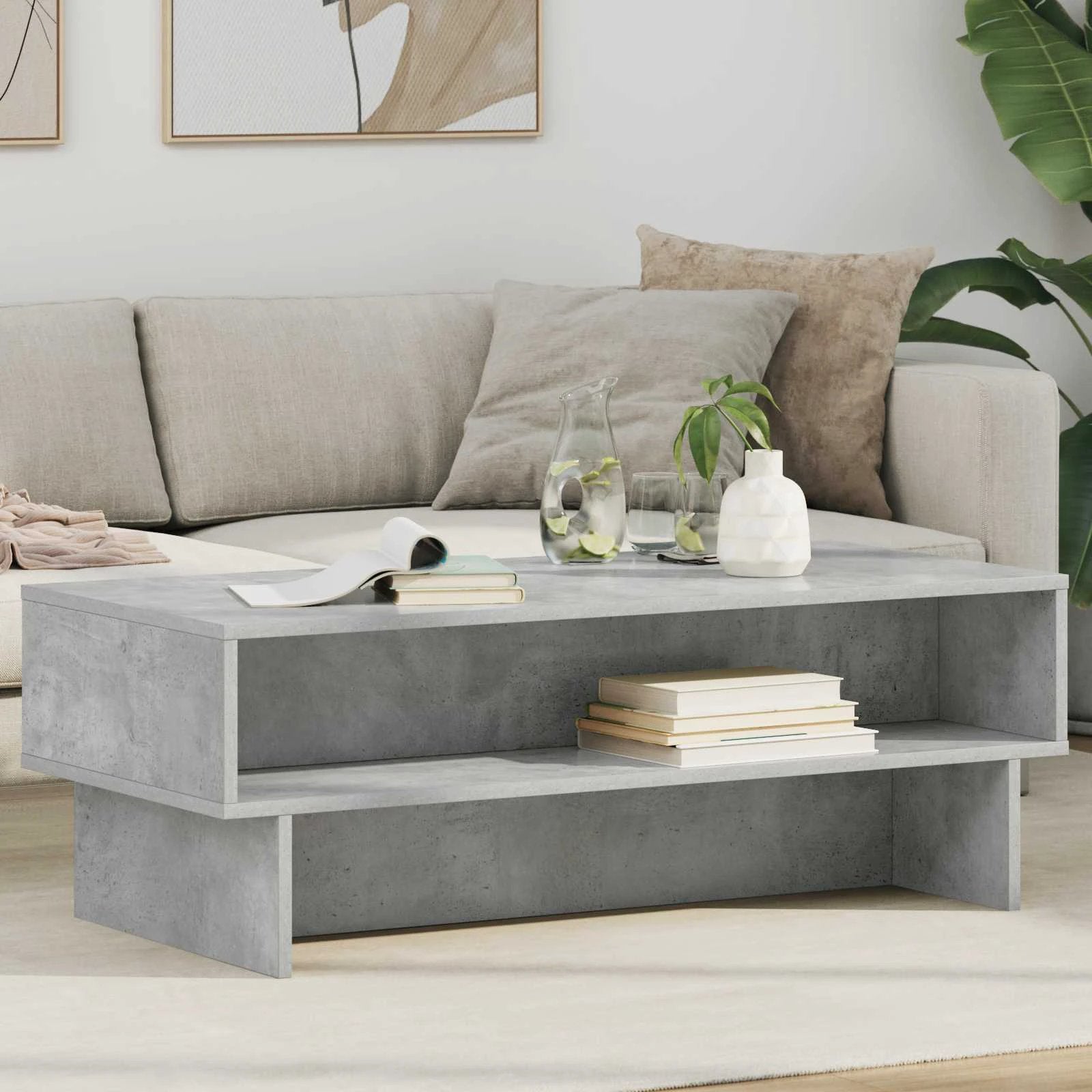 vidaXL VidaXL Coffee Table 80x46x35cm White Wooden Home - Coffee Table