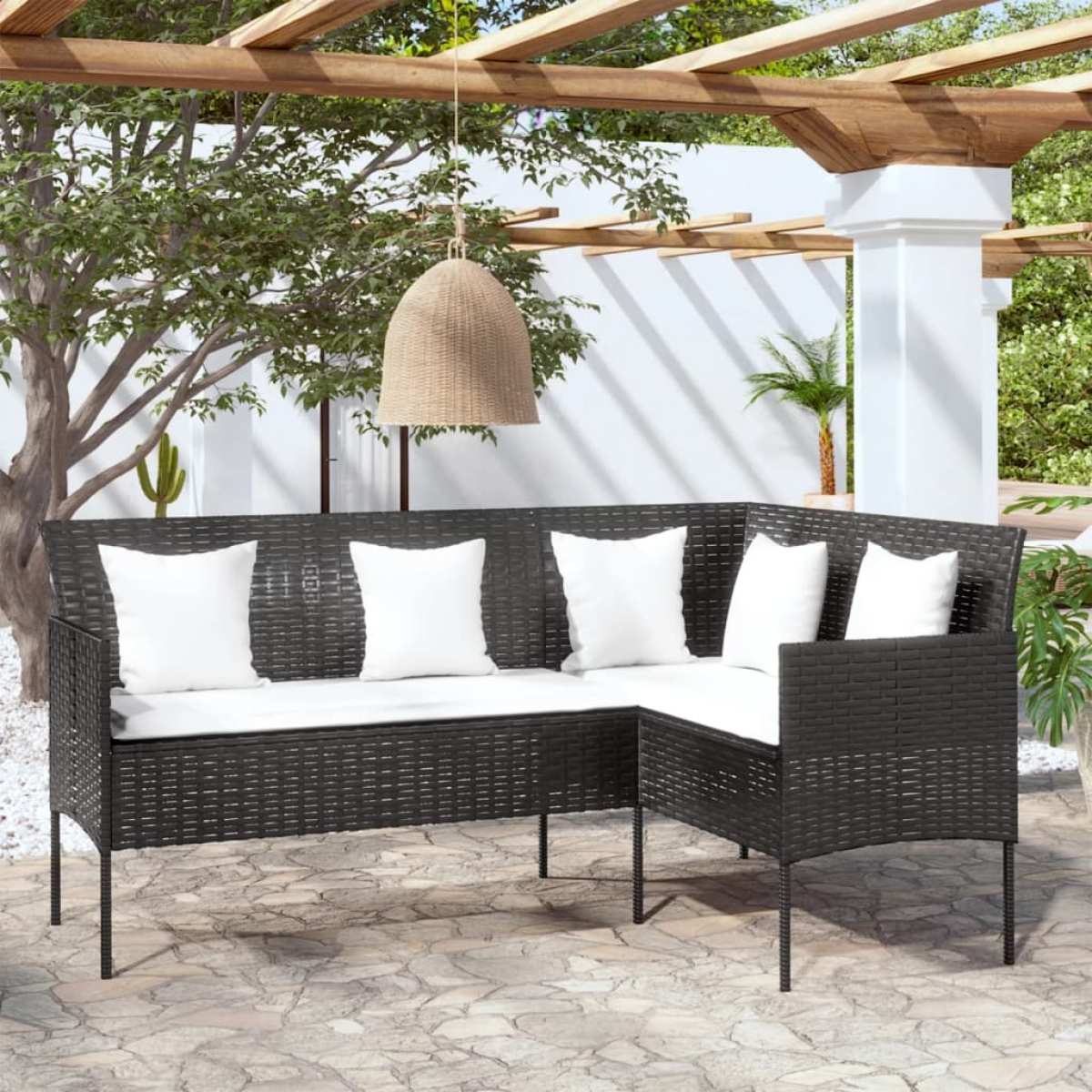 vidaXL vidaXL Couch Sofa | Brown and Cream White - Garden Sofa Sets