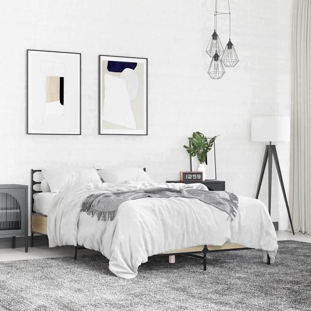 vidaXL Bed Frame without Mattress Black 90x200 cm - from vidaXL