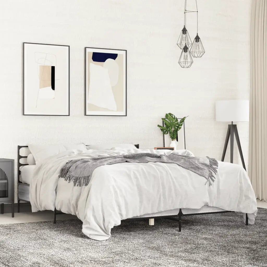 vidaXL Bed Frame without Mattress Black 90x200 cm - from vidaXL