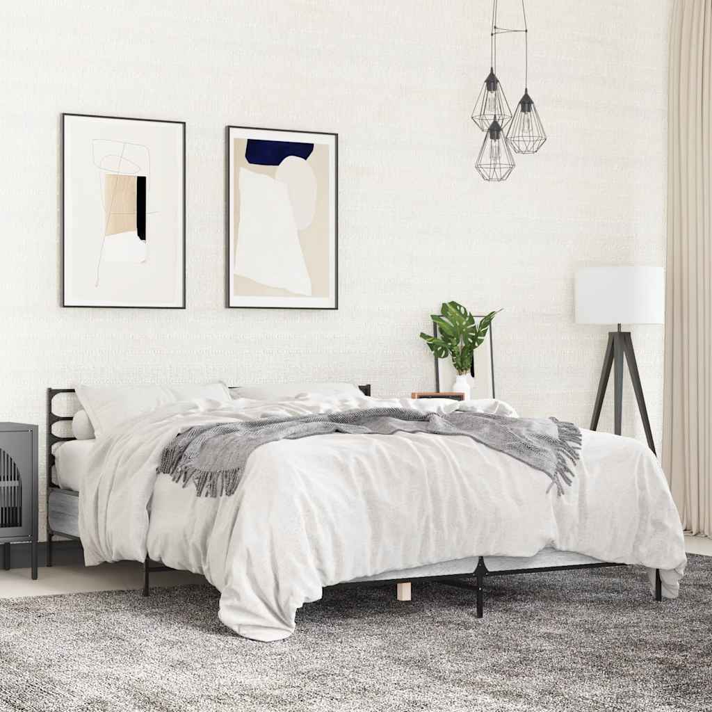 vidaXL Bed Frame without Mattress Black 90x200 cm - from vidaXL