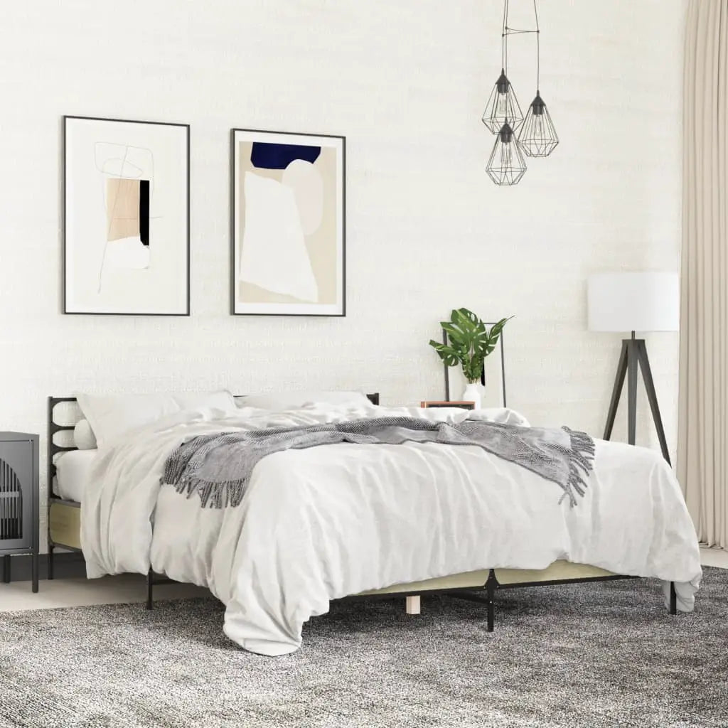 vidaXL Bed Frame without Mattress Black 90x200 cm - from vidaXL