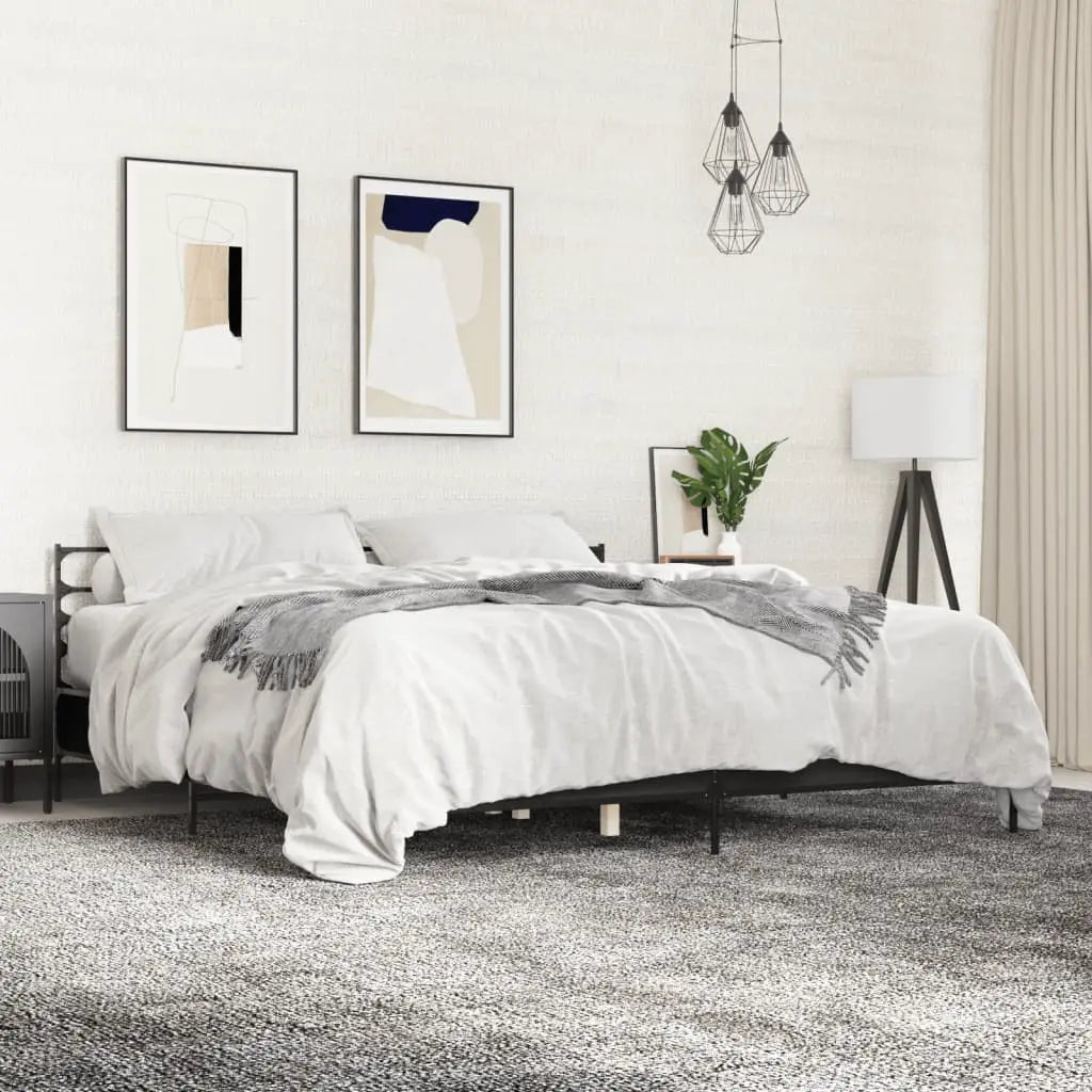 vidaXL Bed Frame without Mattress Black 90x200 cm - from vidaXL