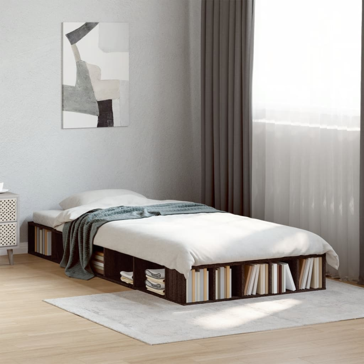 vidaXL Bed Frame without Mattress White 200x200 cm - from vidaXL