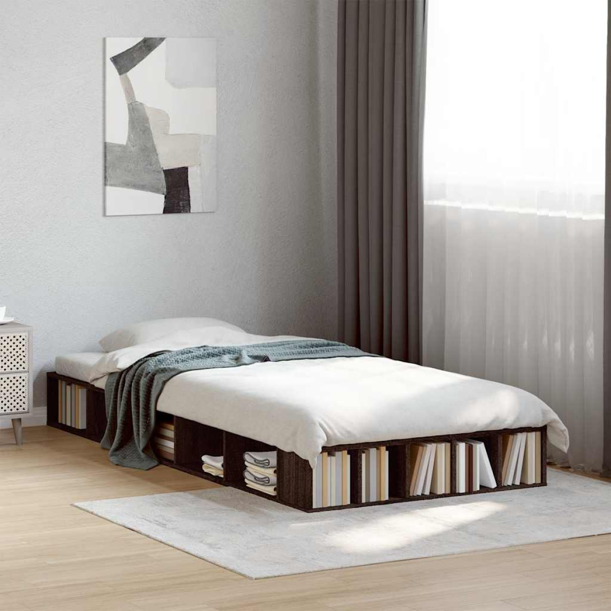 vidaXL Bed Frame without Mattress White 200x200 cm - from vidaXL