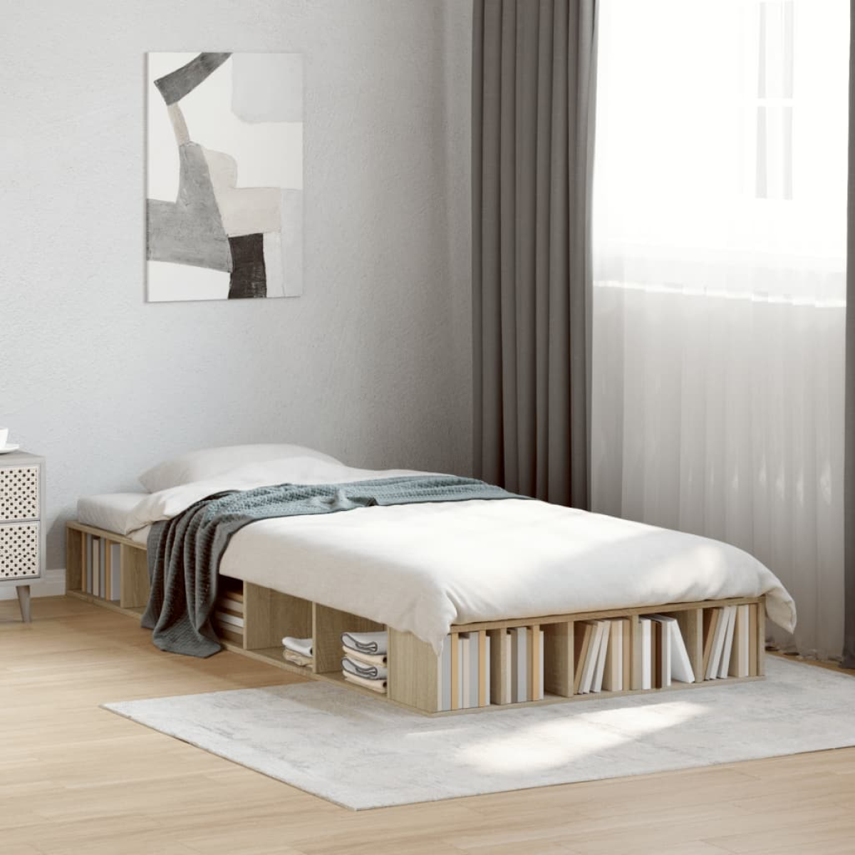 vidaXL Bed Frame without Mattress White 200x200 cm - from vidaXL