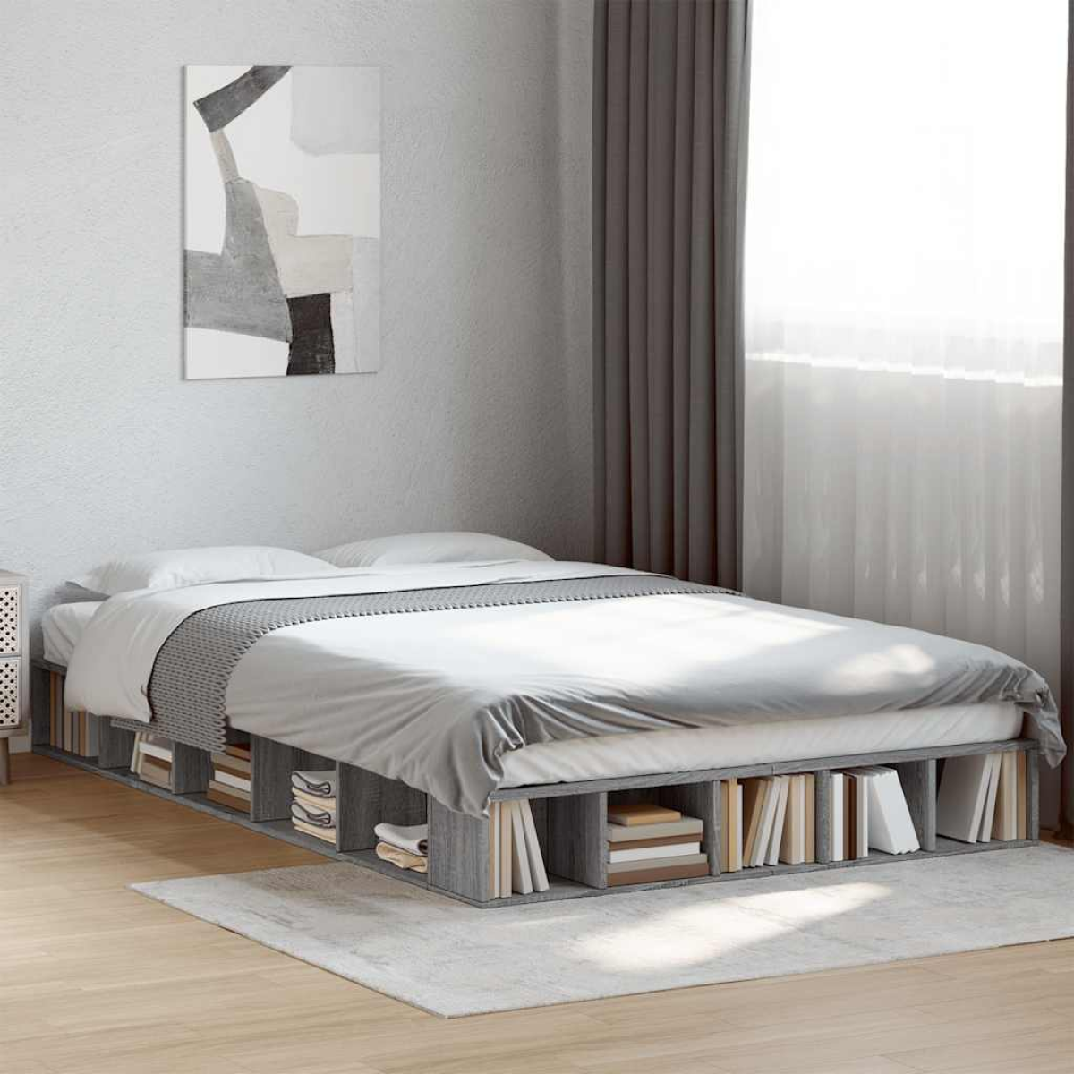 vidaXL Bed Frame without Mattress White 200x200 cm - from vidaXL