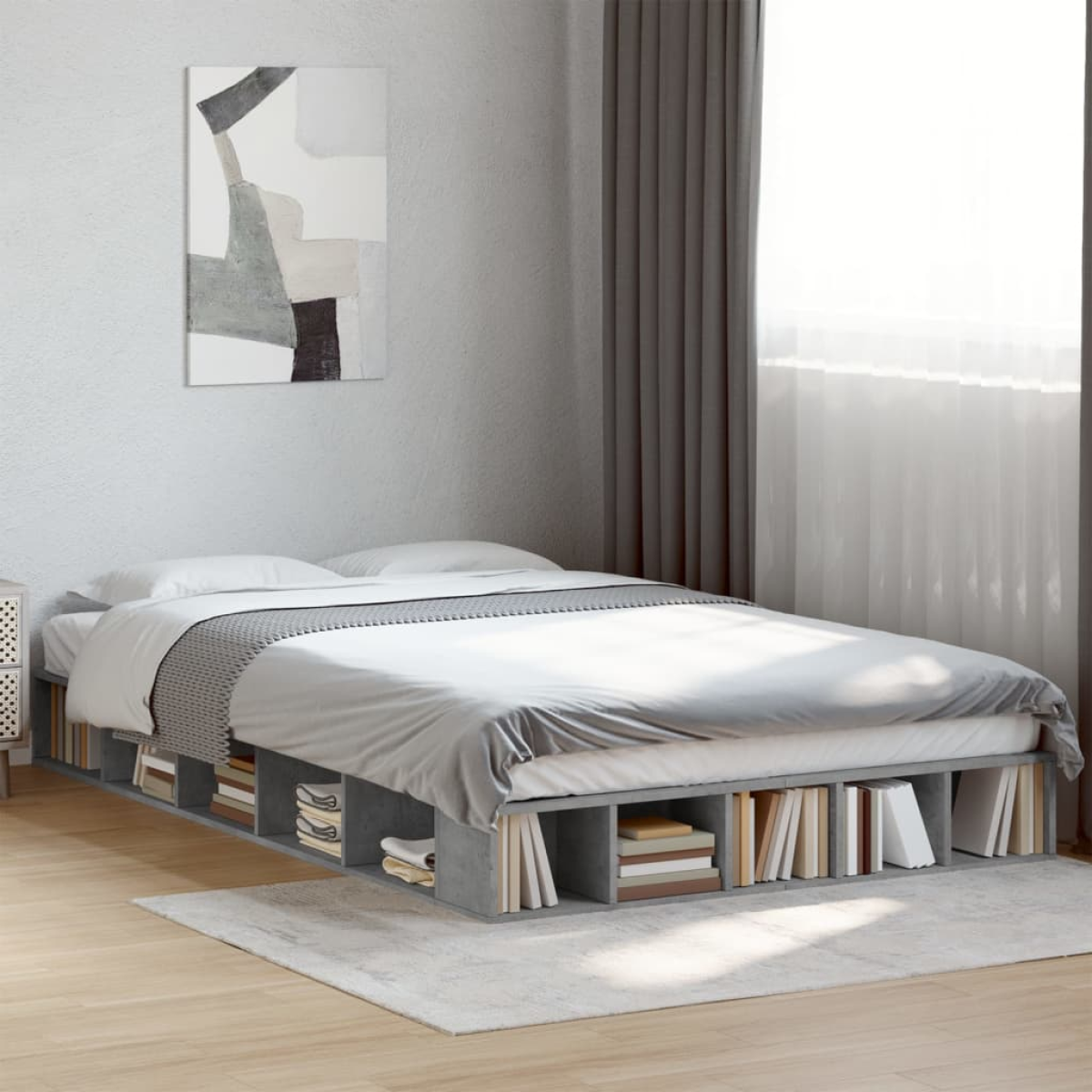 vidaXL Bed Frame without Mattress White 200x200 cm - from vidaXL