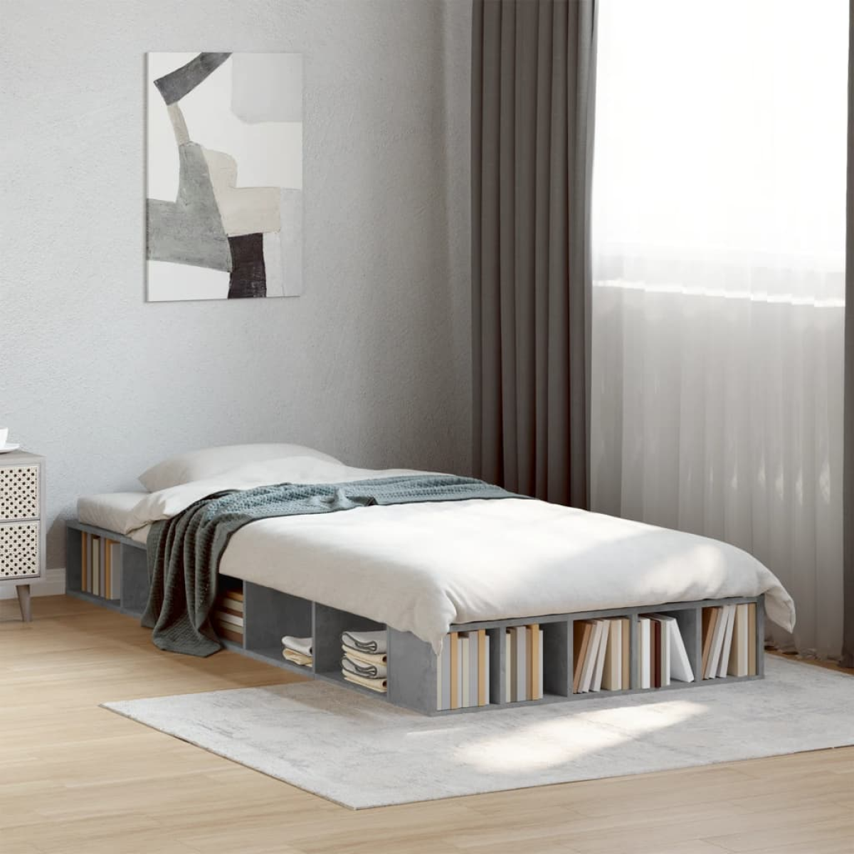 vidaXL Bed Frame without Mattress White 200x200 cm - from vidaXL
