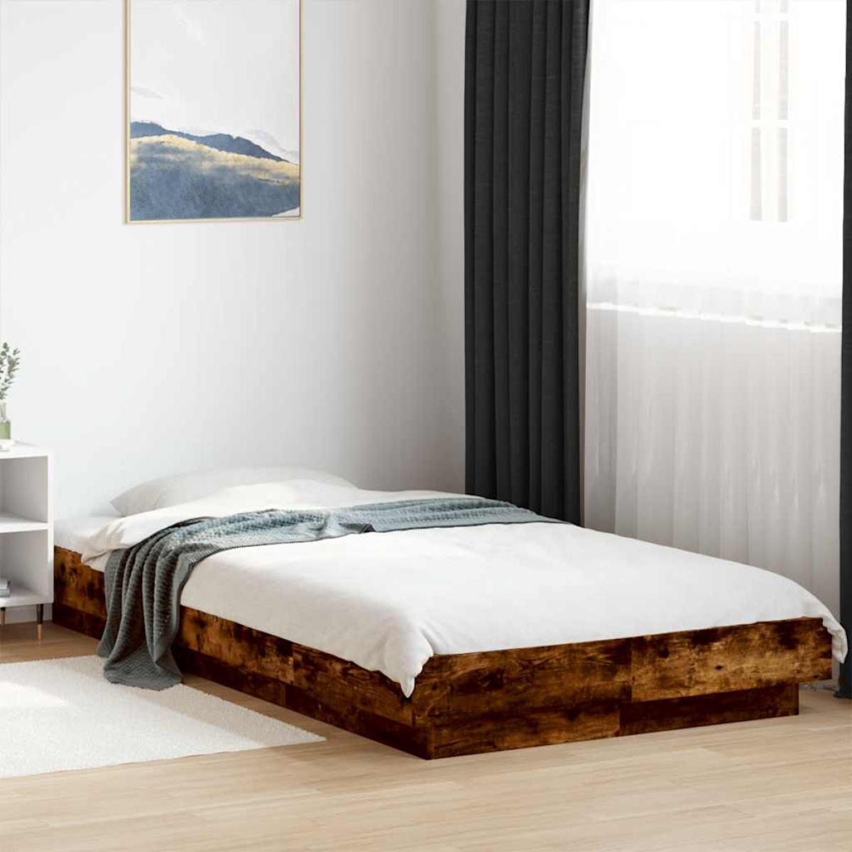 vidaXL Bed Frame without Mattress White 200x200 cm - from vidaXL