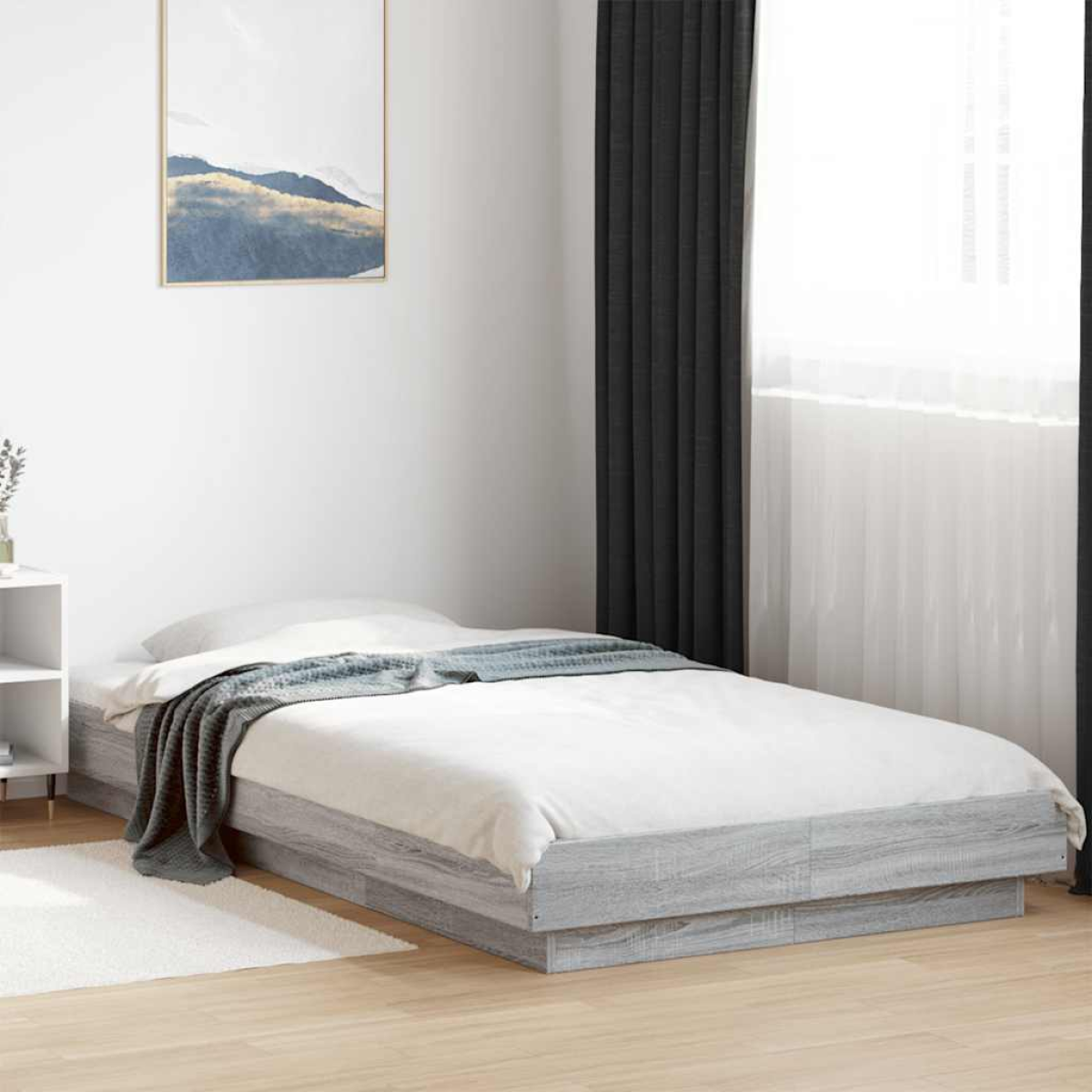 vidaXL Bed Frame without Mattress White 200x200 cm - from vidaXL