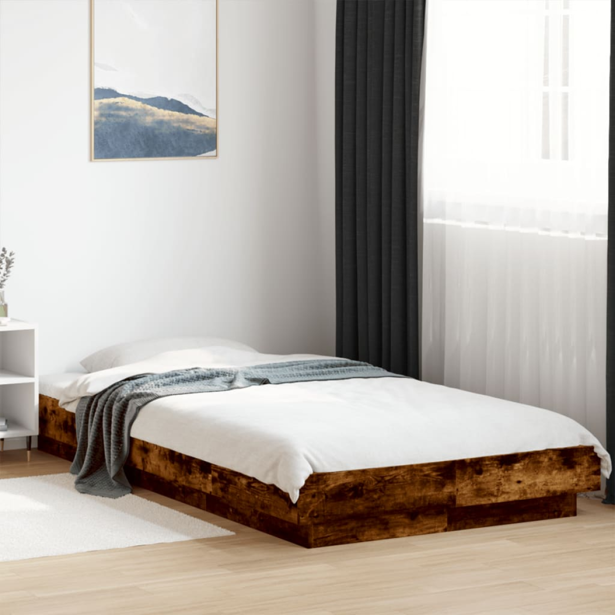 vidaXL Bed Frame without Mattress White 200x200 cm - from vidaXL