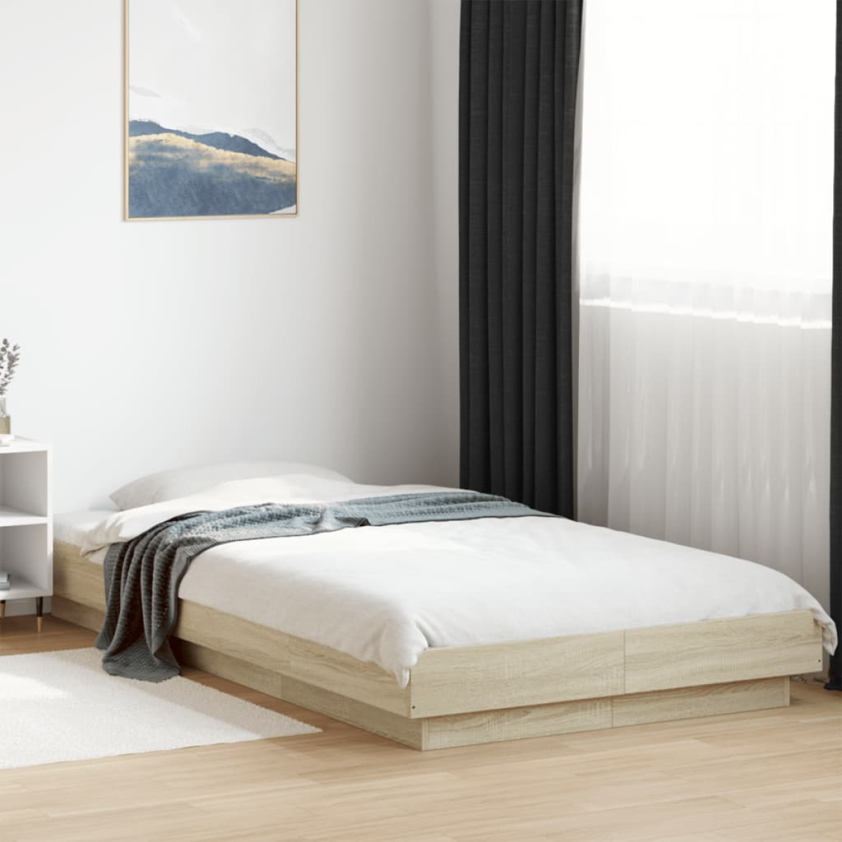 vidaXL Bed Frame without Mattress White 200x200 cm - from vidaXL
