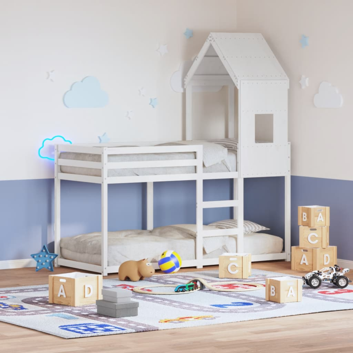 vidaXL Bunk Bed without Mattress 80x200 cm Solid Wood Pine - from vidaXL