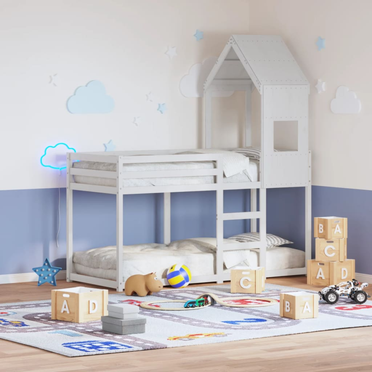 vidaXL Bunk Bed without Mattress 80x200 cm Solid Wood Pine - from vidaXL