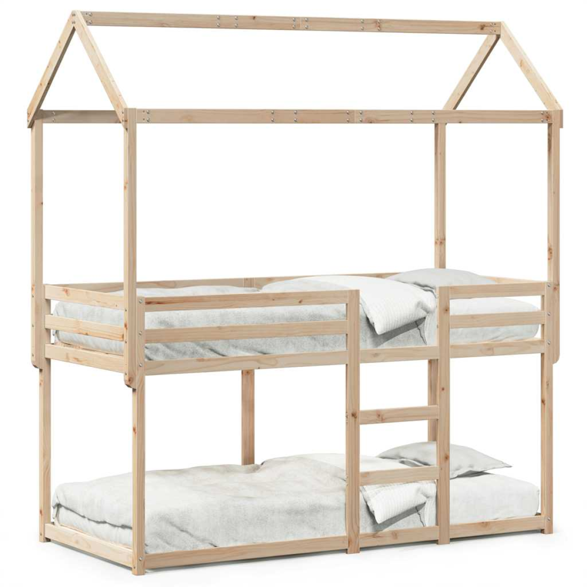 vidaXL Bunk Bed without Mattress 90x200 cm Solid Wood Pine - from vidaXL