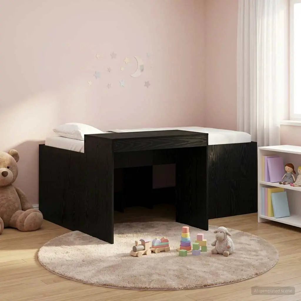 vidaXL Kids'High Bed Frame with Desk White 80 x 200 cm - from vidaXL