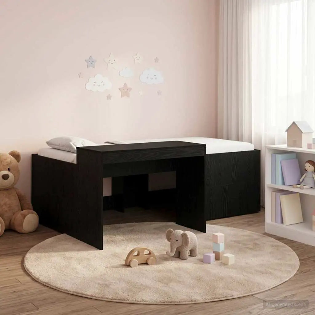 vidaXL Kids'High Bed Frame with Desk White 80 x 200 cm - from vidaXL