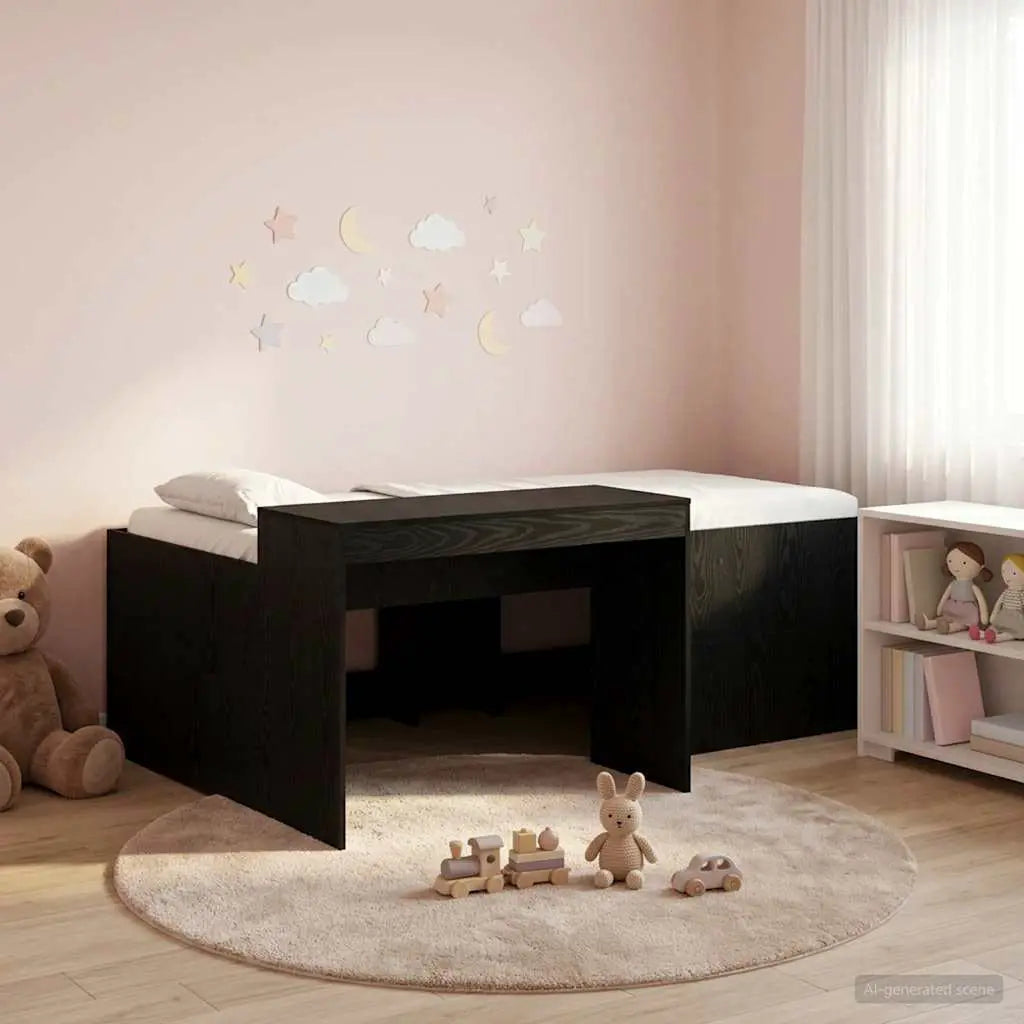 vidaXL Kids'High Bed Frame with Desk White 80 x 200 cm - from vidaXL