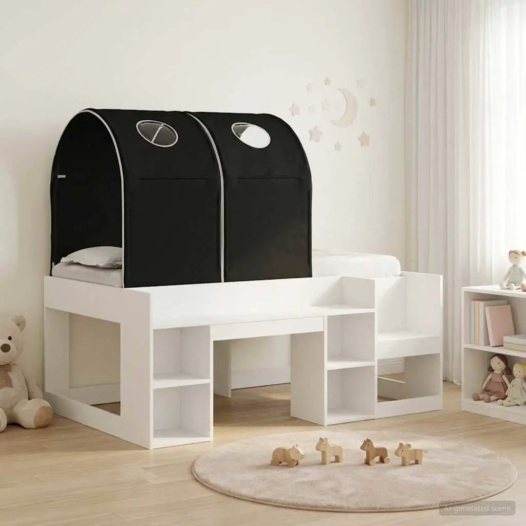 vidaXL Bed with Tunnel 4 pcs White and Light Blue Engineered Wood - from vidaXL