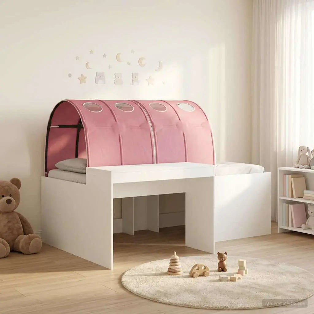 vidaXL Bed with Tunnel 4 pcs White and Light Blue Engineered Wood - from vidaXL