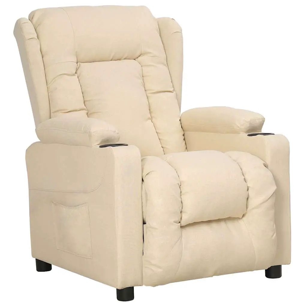 vidaXL Recliner Chair Brown Fabric - from vidaXL