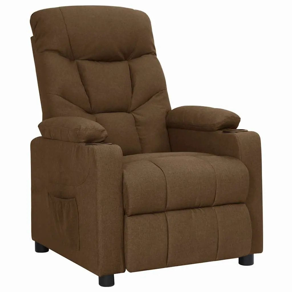 vidaXL Recliner Chair Light Grey Fabric - from vidaXL