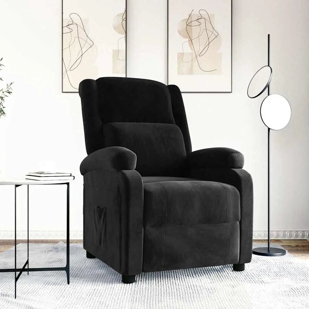vidaXL Recliner Chair Light Grey Velvet - from vidaXL
