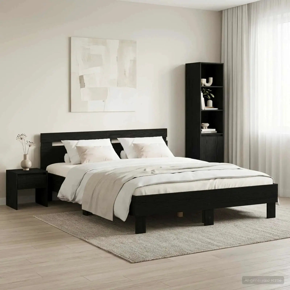 vidaXL Bed Frame Old Wood 203 x 95 x 70 cm Engineered Wood - from vidaXL