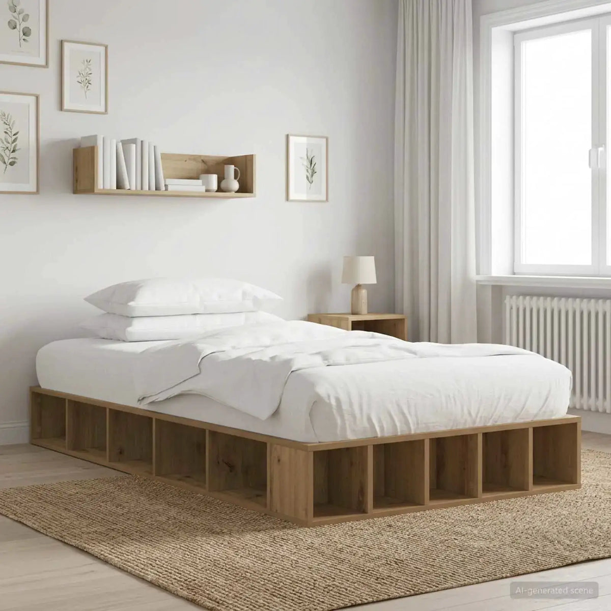 vidaXL Bed Frame without Mattress White 200x200 cm - from vidaXL