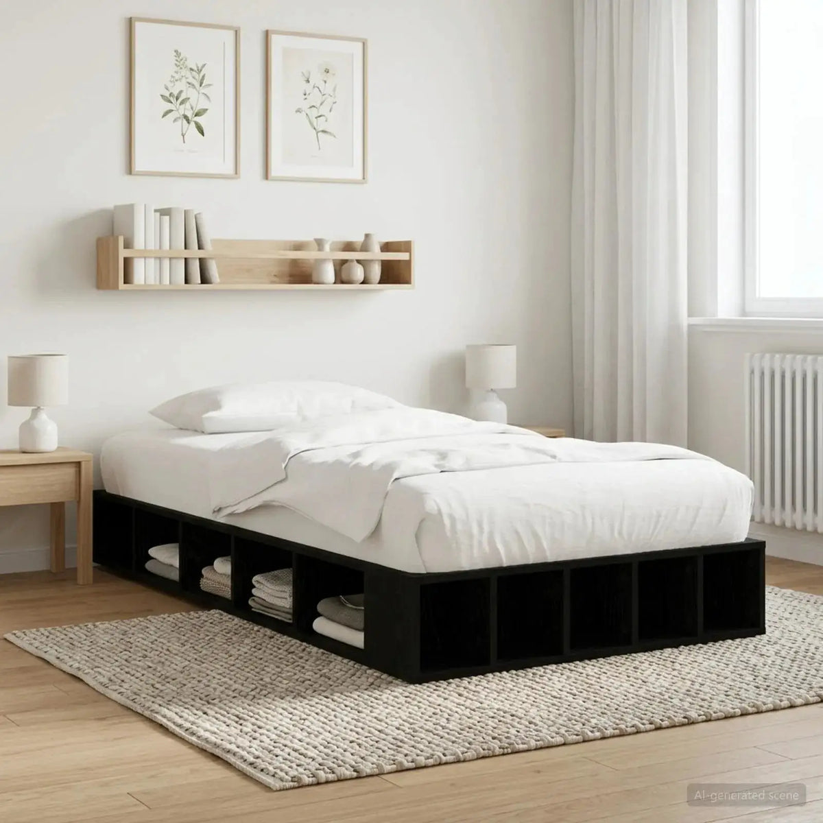 vidaXL Bed Frame without Mattress White 200x200 cm - from vidaXL