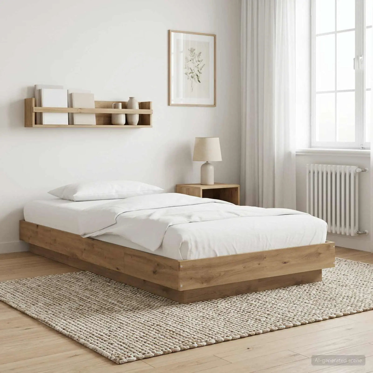 vidaXL Bed Frame without Mattress White 200x200 cm - from vidaXL