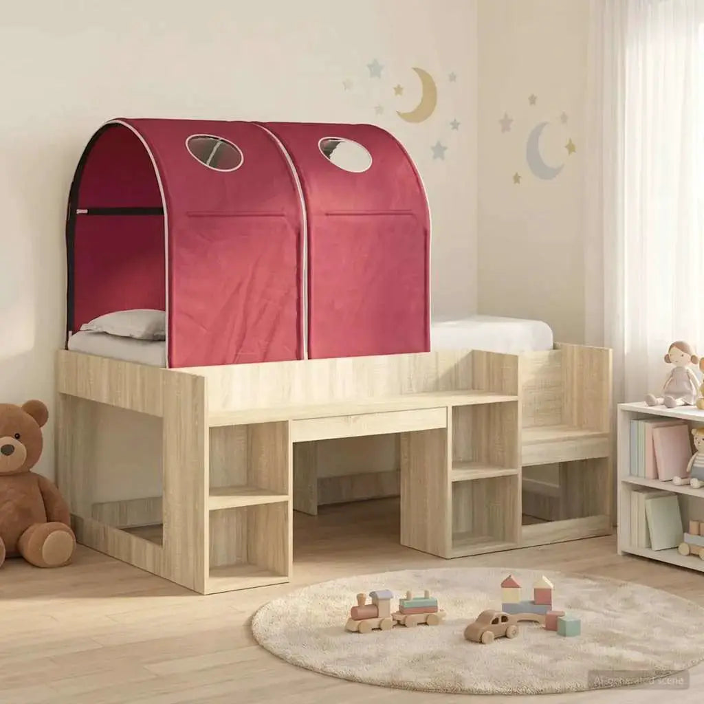 vidaXL Bed with Tunnel 4 pcs White and Light Blue Engineered Wood - from vidaXL